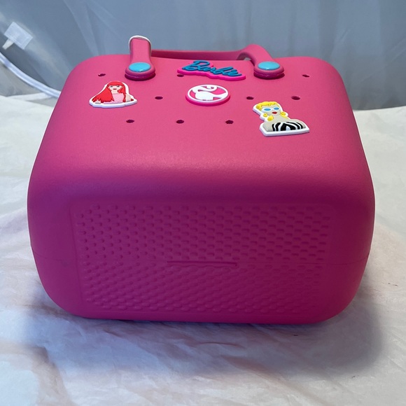Barbie Hot Pink Silicone Tote with Playful Charms - Picture 7 of 9